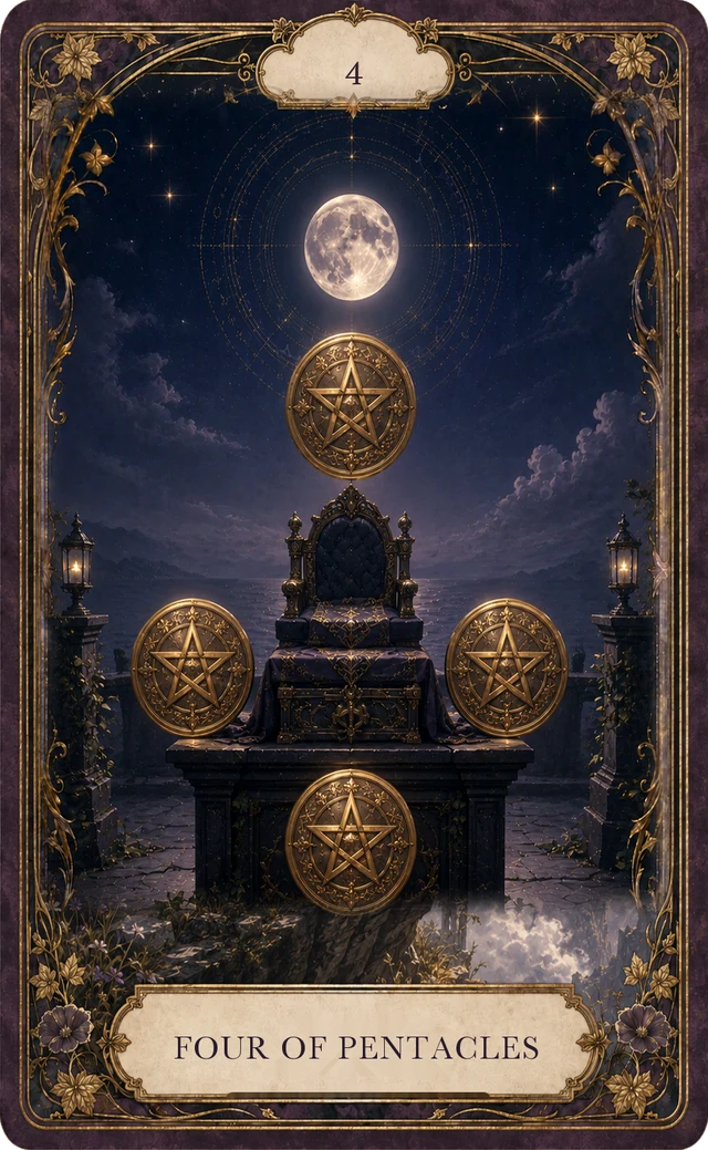 星币四塔罗牌牌面