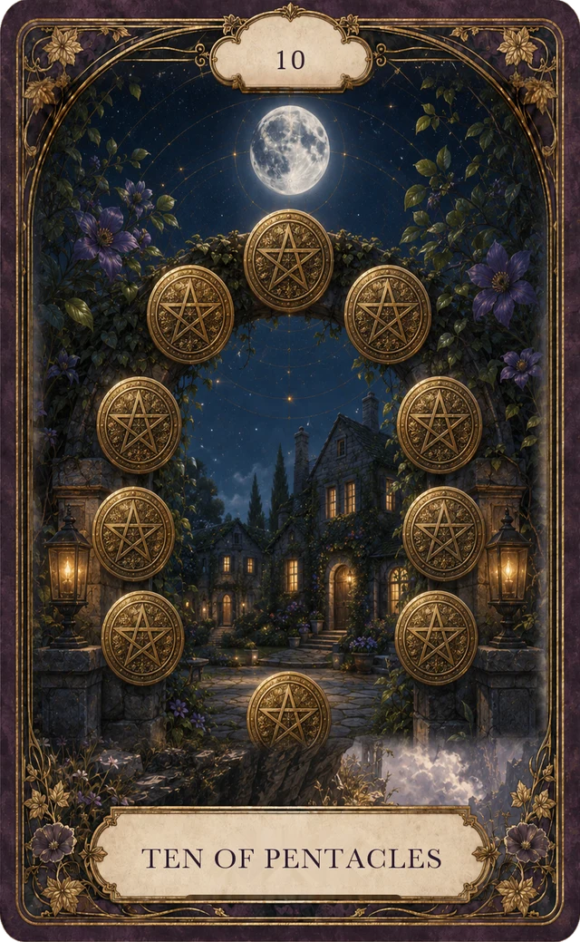 星币十塔罗牌牌面